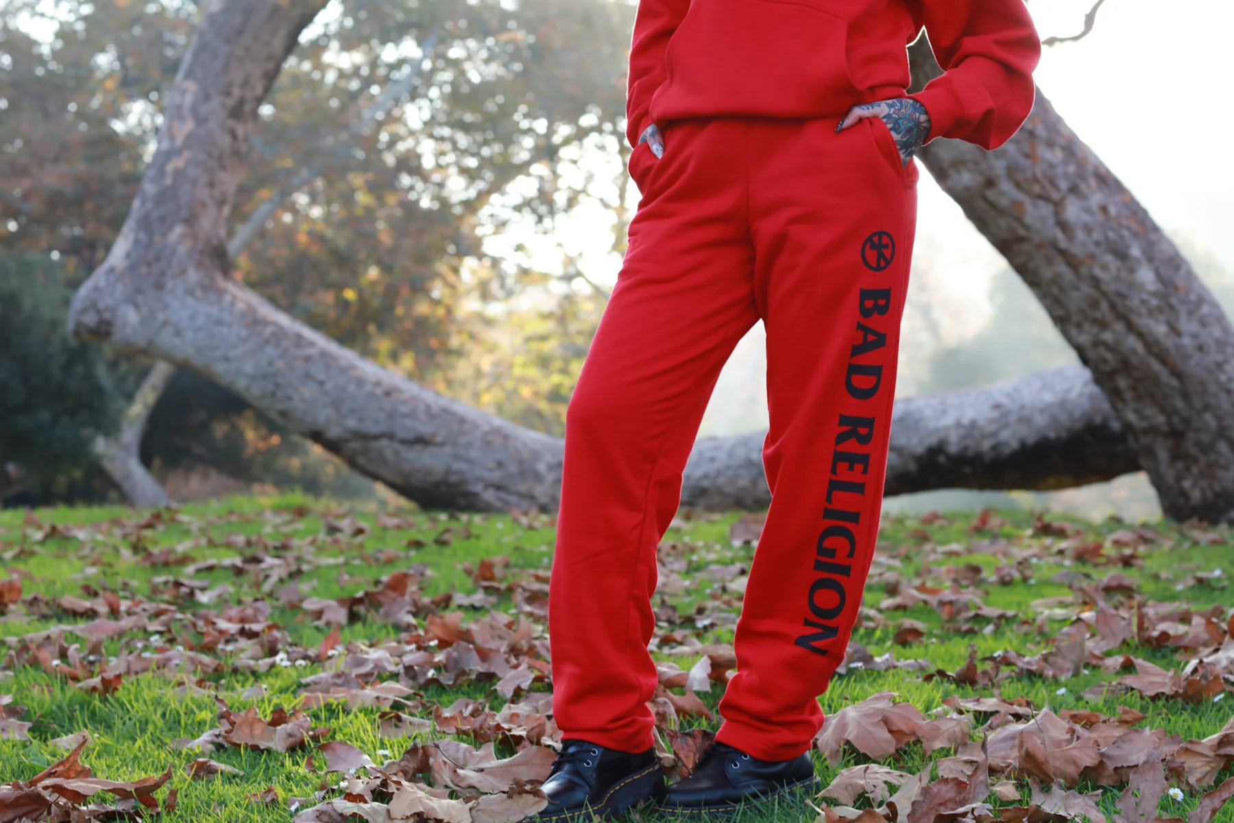 Logo Hoodie & Sweatpants Bundle (Red) - Image 7